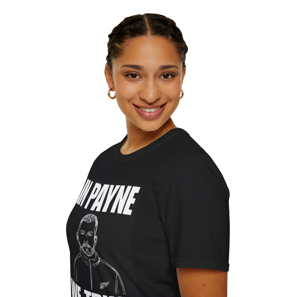Black T-Shirt — "In Payne We Trust" Graphic Tee
