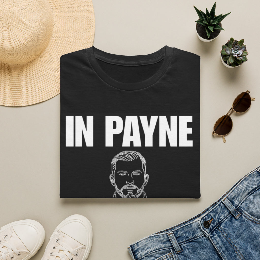 Black T-Shirt — "In Payne We Trust" Graphic Tee