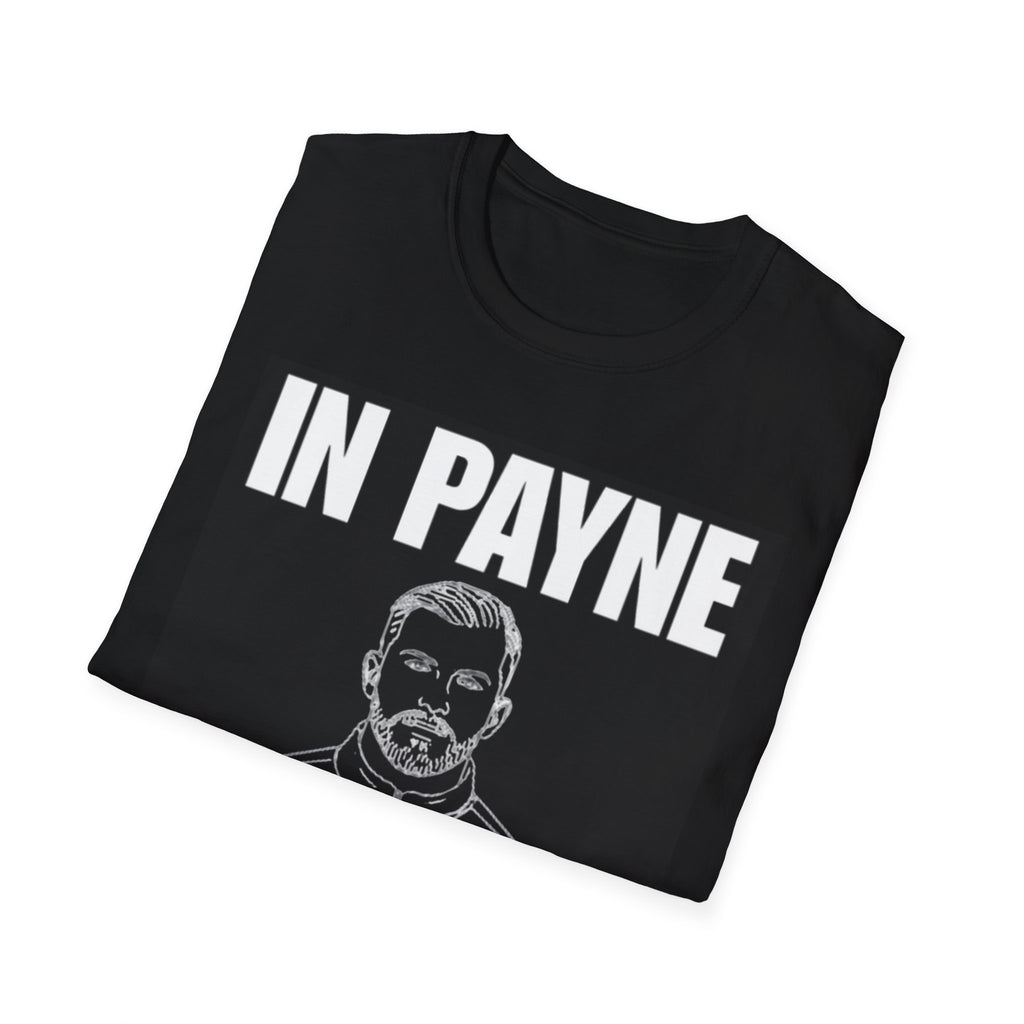 Black T-Shirt — "In Payne We Trust" Graphic Tee