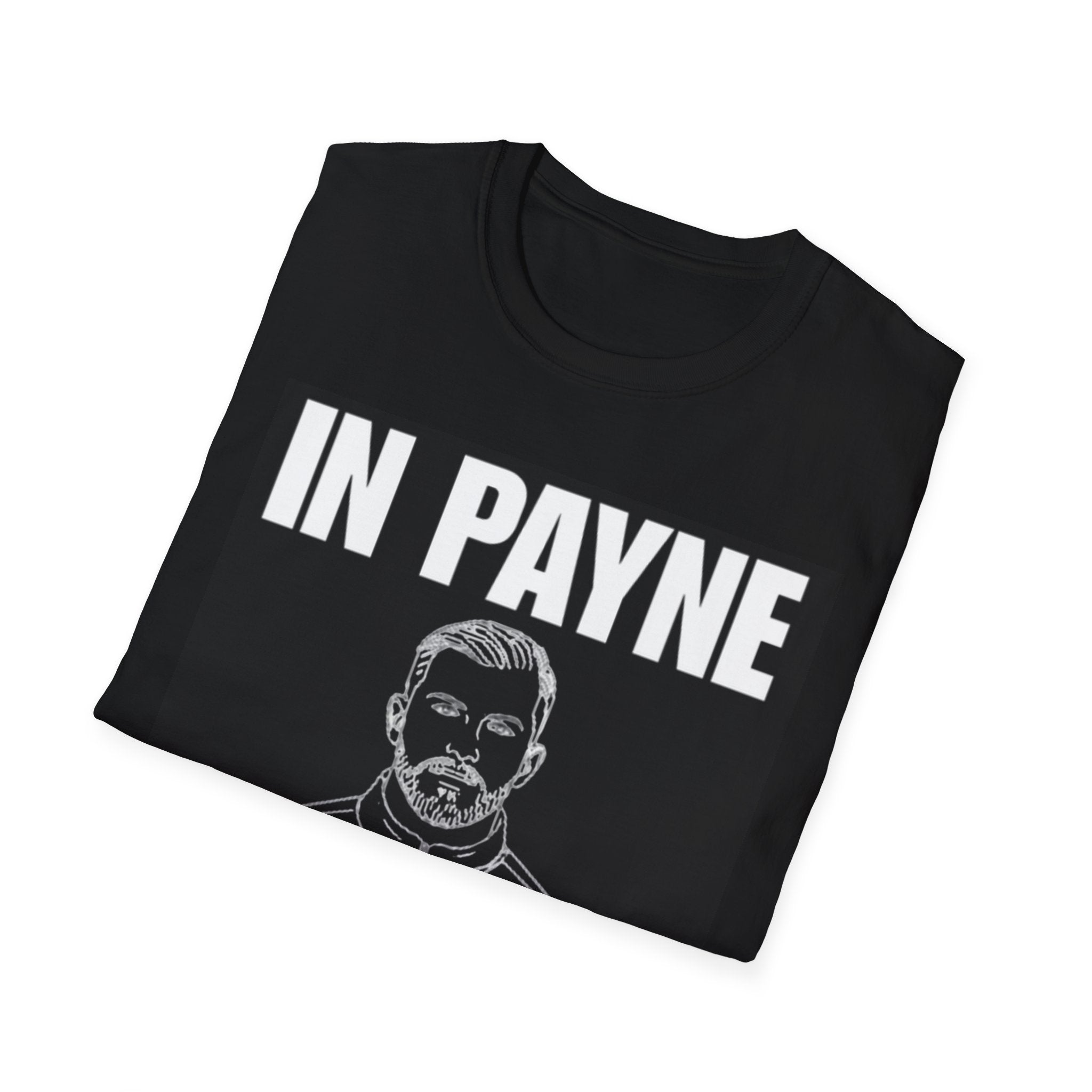 Black T-Shirt — "In Payne We Trust" Graphic Tee