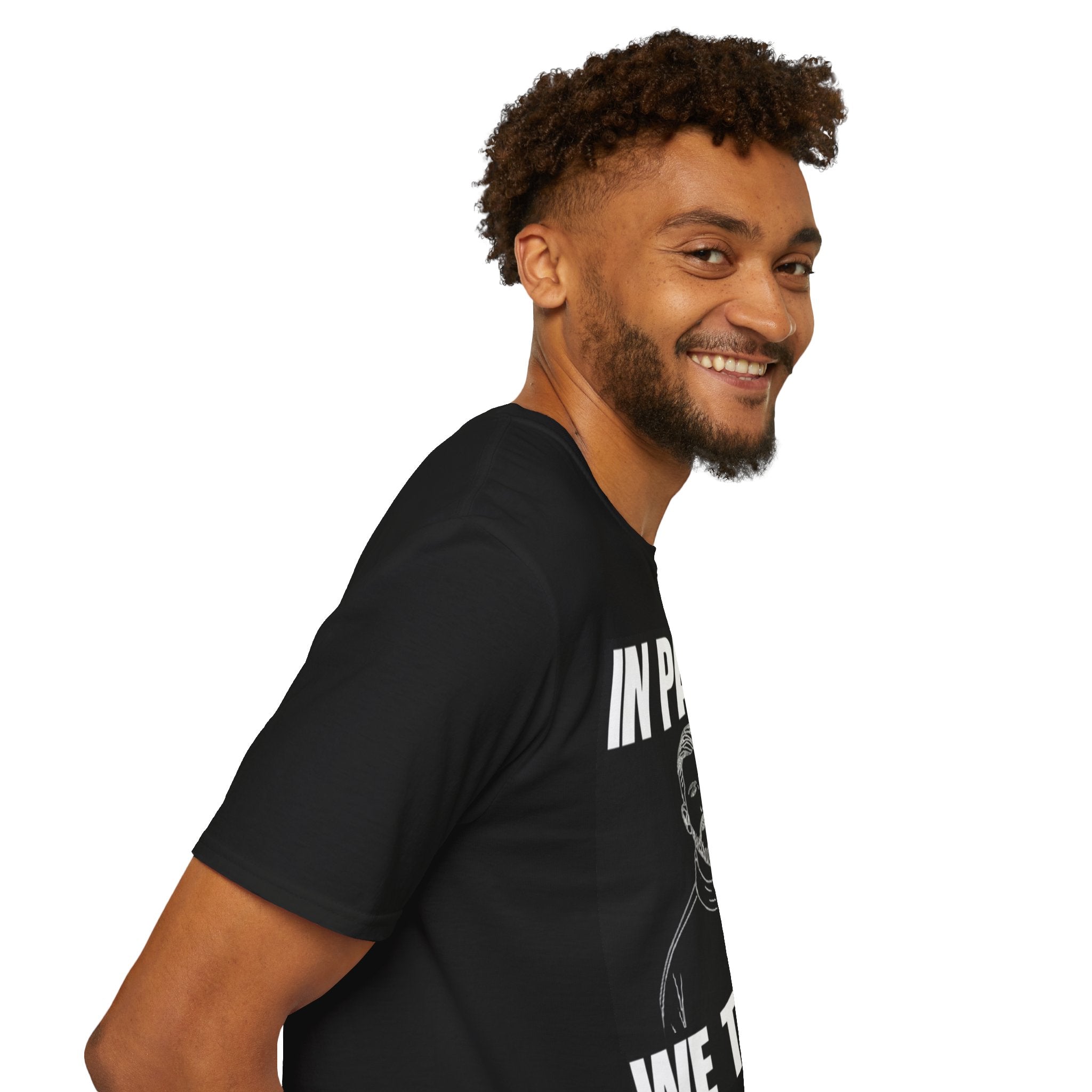 Black T-Shirt — "In Payne We Trust" Graphic Tee